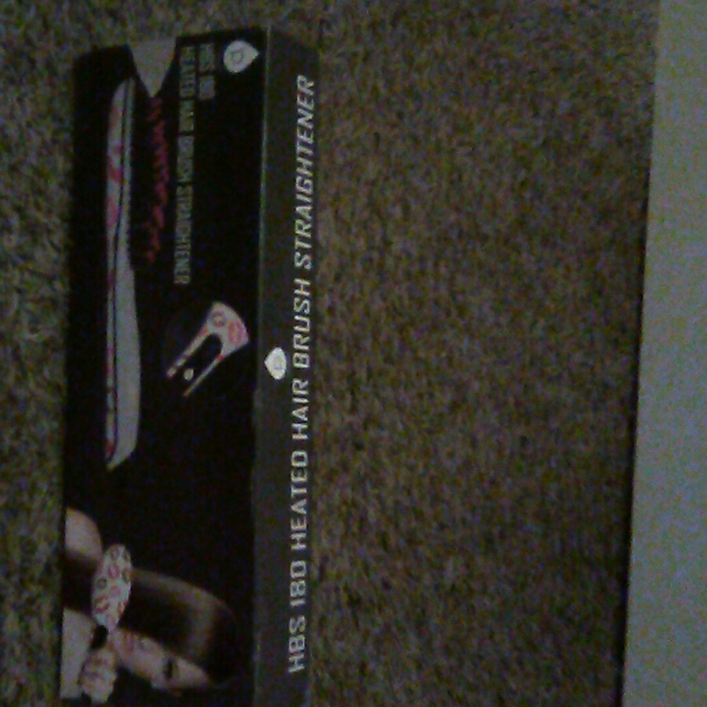 HBS 180 heated hair brush straightener
